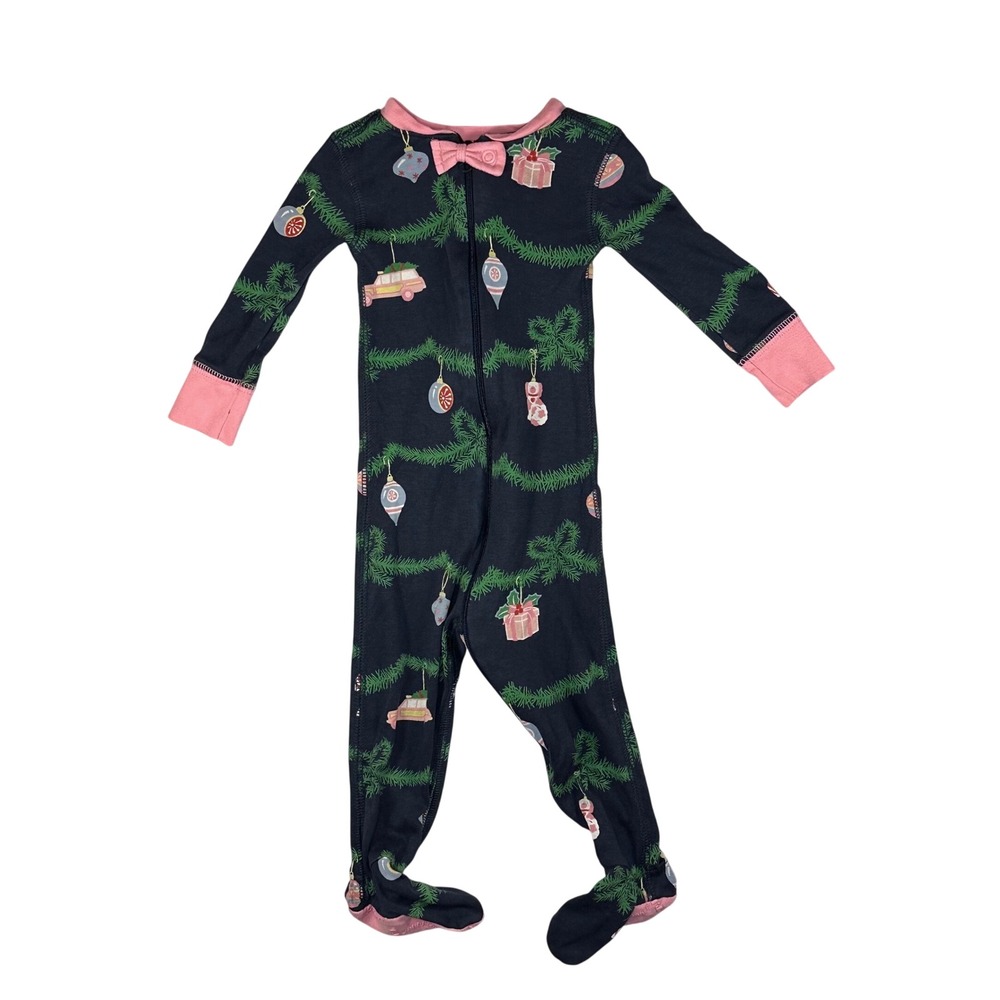 TBBC Beaufort Bonnet Company Night Night Christmas Pajamas Deck the Halls 6-12M